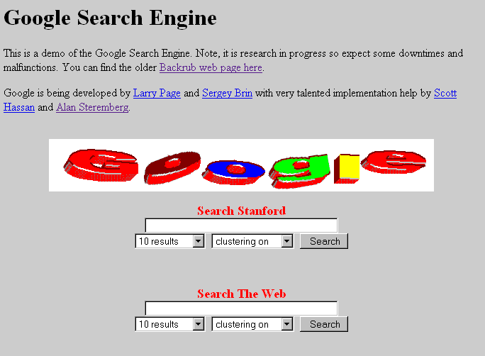 Google Search, 1997