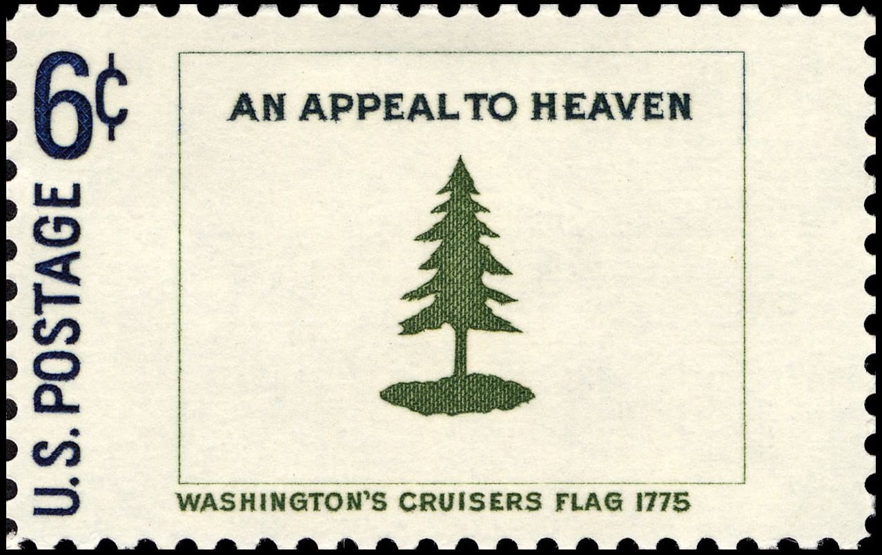 Washington's Cruisers Flag - Historic Flag Series - 6c 1968 issue U.S. stamp