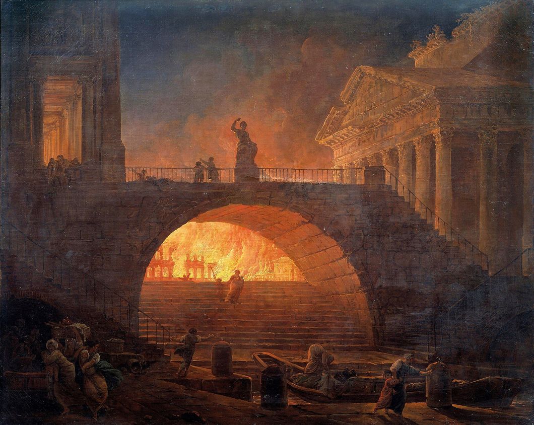 Robert, Hubert - Incendie à Rome