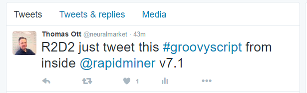 Tweeting from Groovy