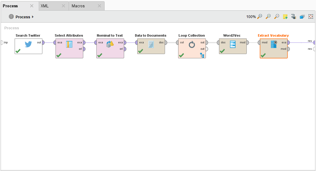 Word2Vec RapidMiner