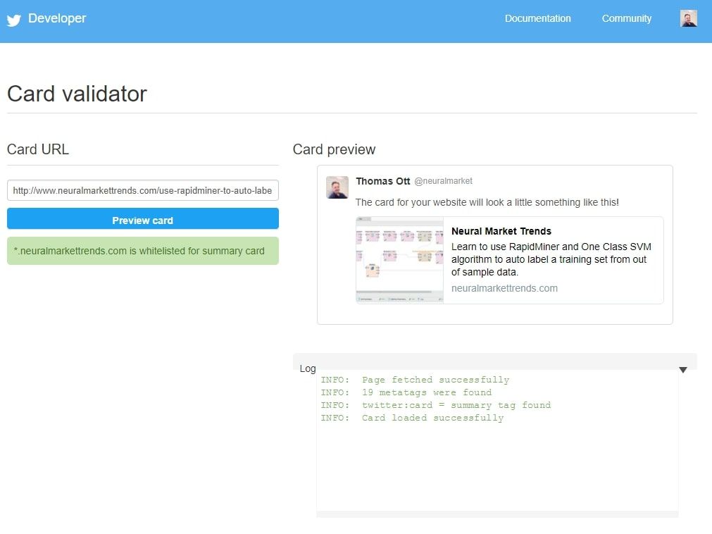 Twitter Card