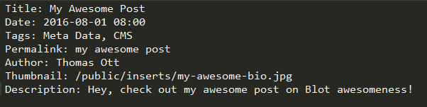 Blot.Im Meta Data Post