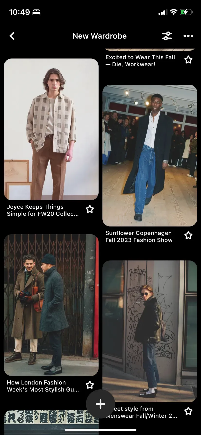 My Pinterest board for my new wardrobe