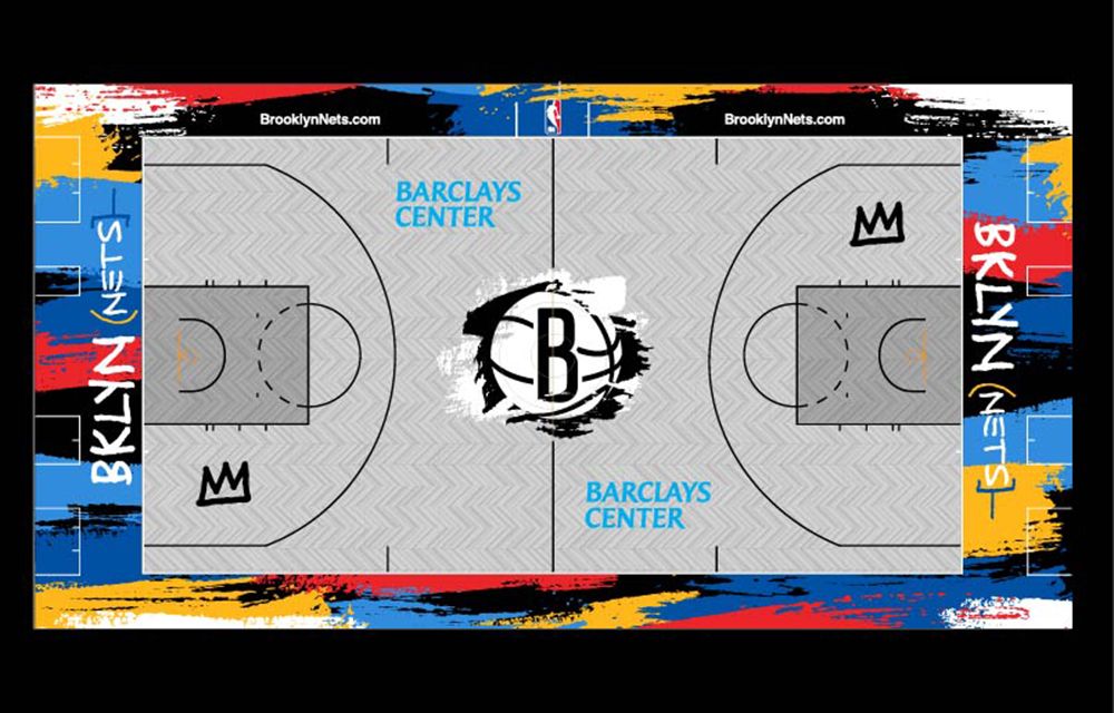 The Brooklyn Nets 2020-2021 City Edition Court