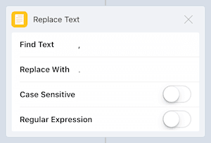 Action ‘Replace Text’ Number Format