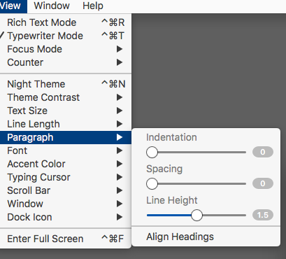 Paper Paragraph Options