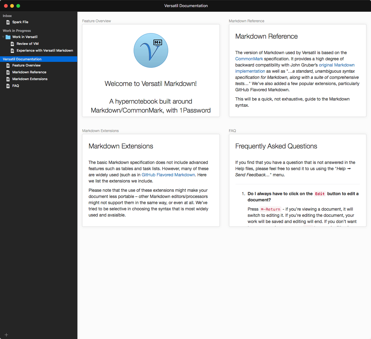 Versatil Markdown Folders