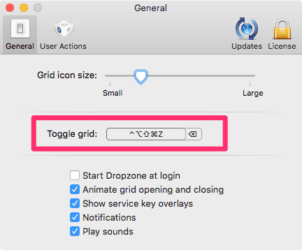 Dropzone 3 Toggle Grid