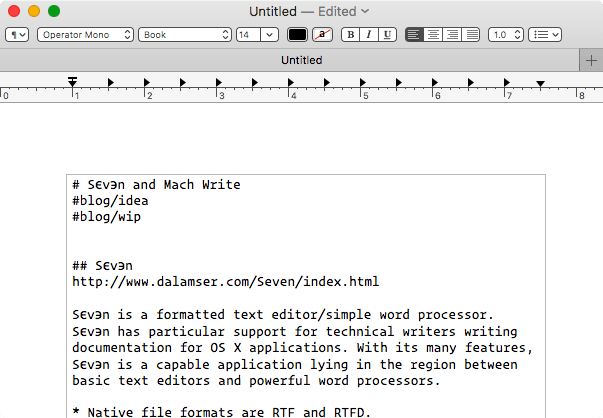 TextEdit Screen