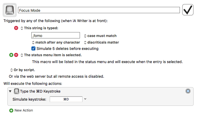 iA Writer: Focus Mode