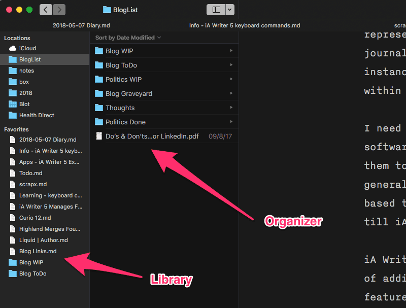 iA Writer Library