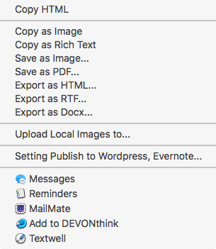 MWeb Export