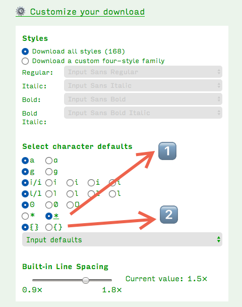 Customized Input