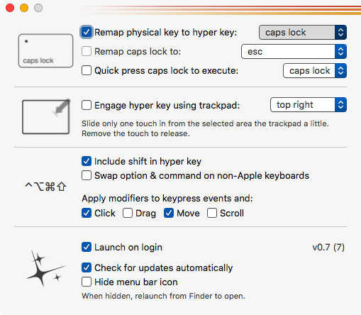 Hyperkjey Preferences