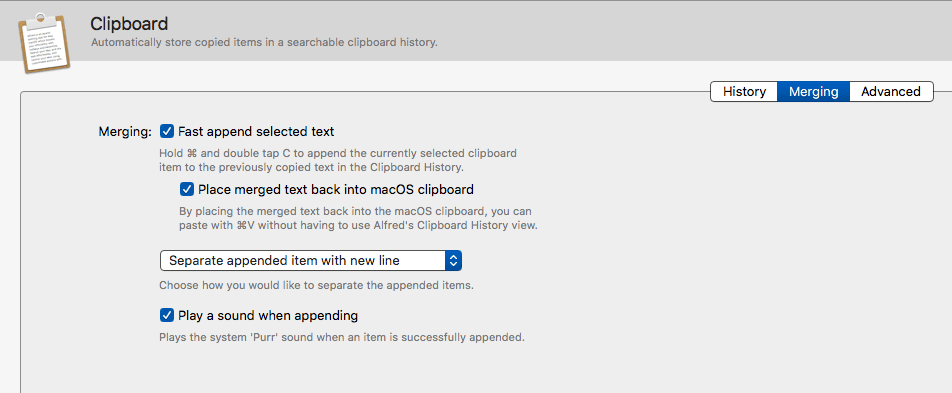 Alfred Clipboard Merge