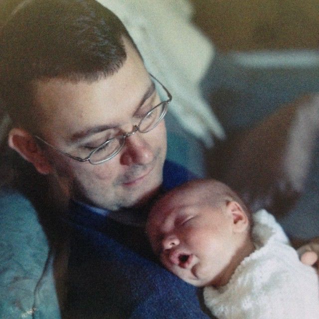 my dad found undeveloped film in an old camera on it there was this photo of me and baby b 49002281486 o