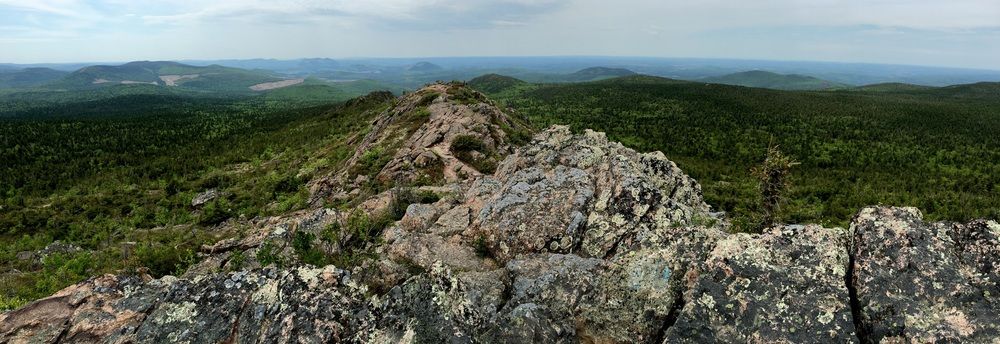 At the summit of Mount Carleton