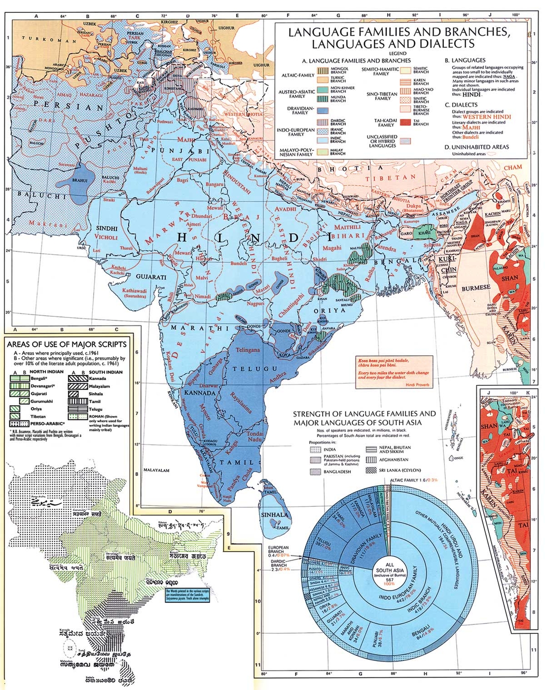 [map] languages of india