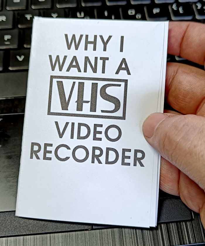 Why I Want a VHS Recorder
