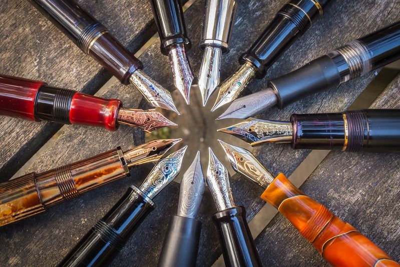 A ‘rotation’ of fountain pens