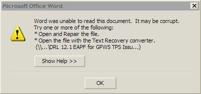 Or alternatively you could just tell me that the file ISN’T THERE!