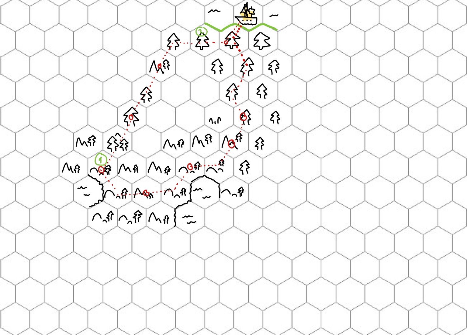 Korianis Expedition Map