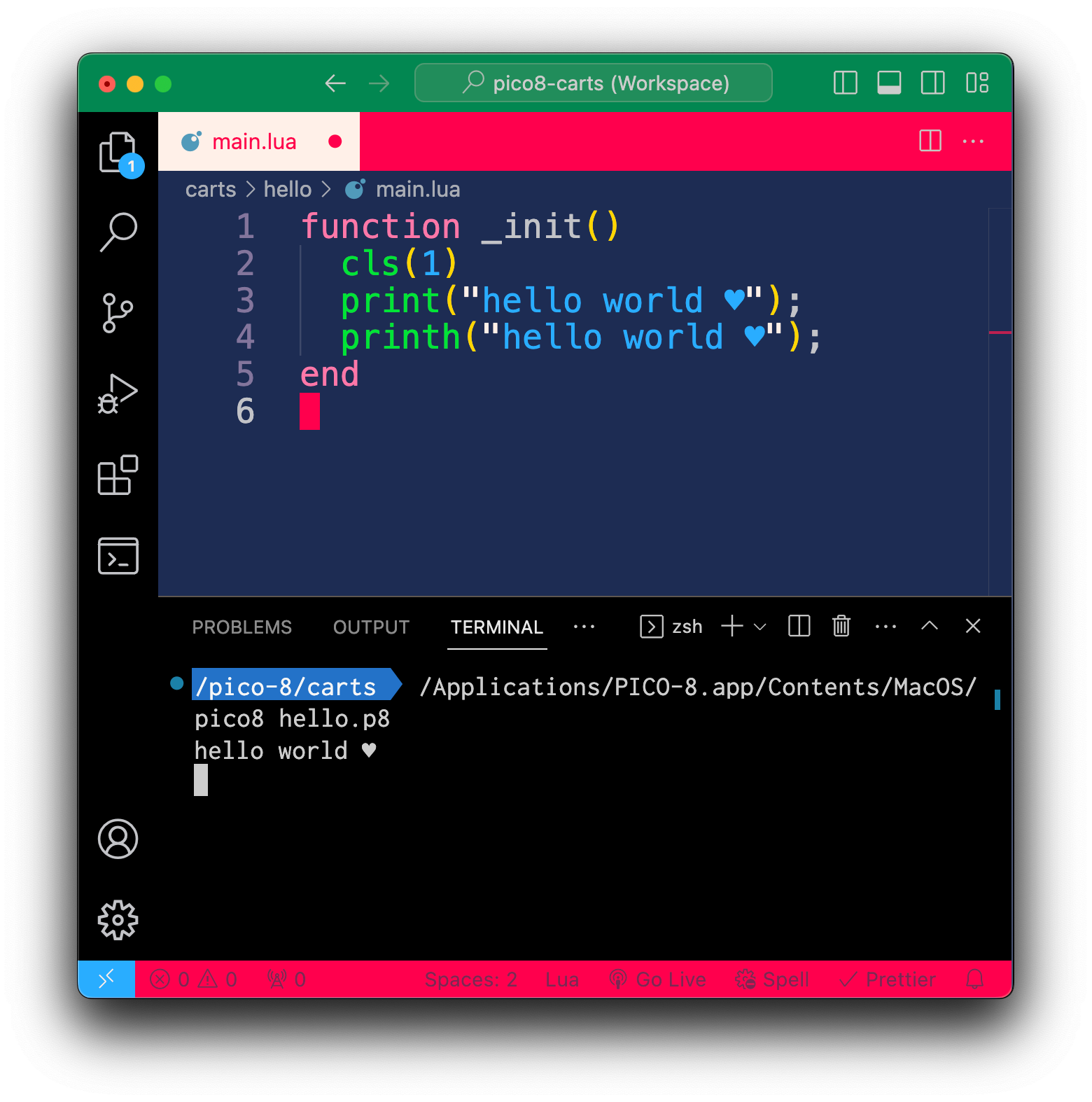 Local Development for Pico-8 and VS Code