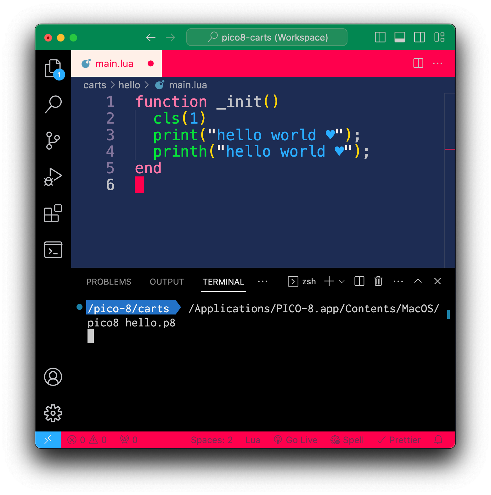 Local Development for Pico-8 and VS Code