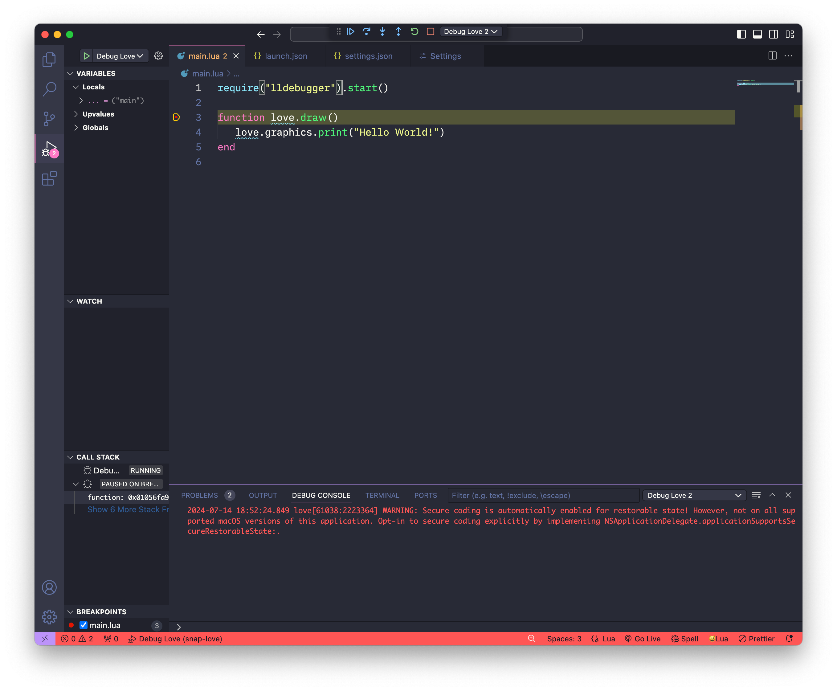 Getting Started with Löve2D and VS Code: A Beginner’s Guide