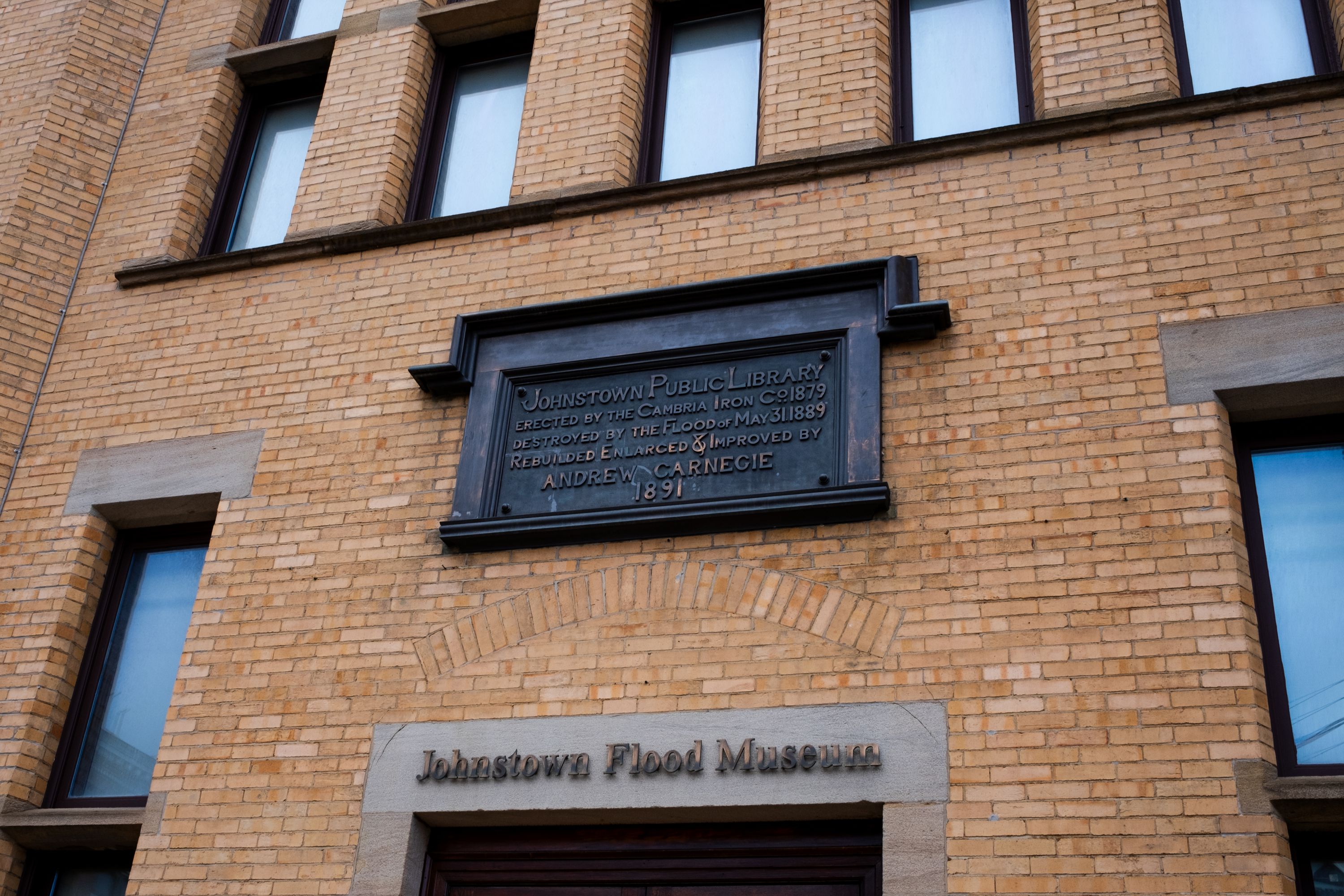 Flood Museum Entrance Sign