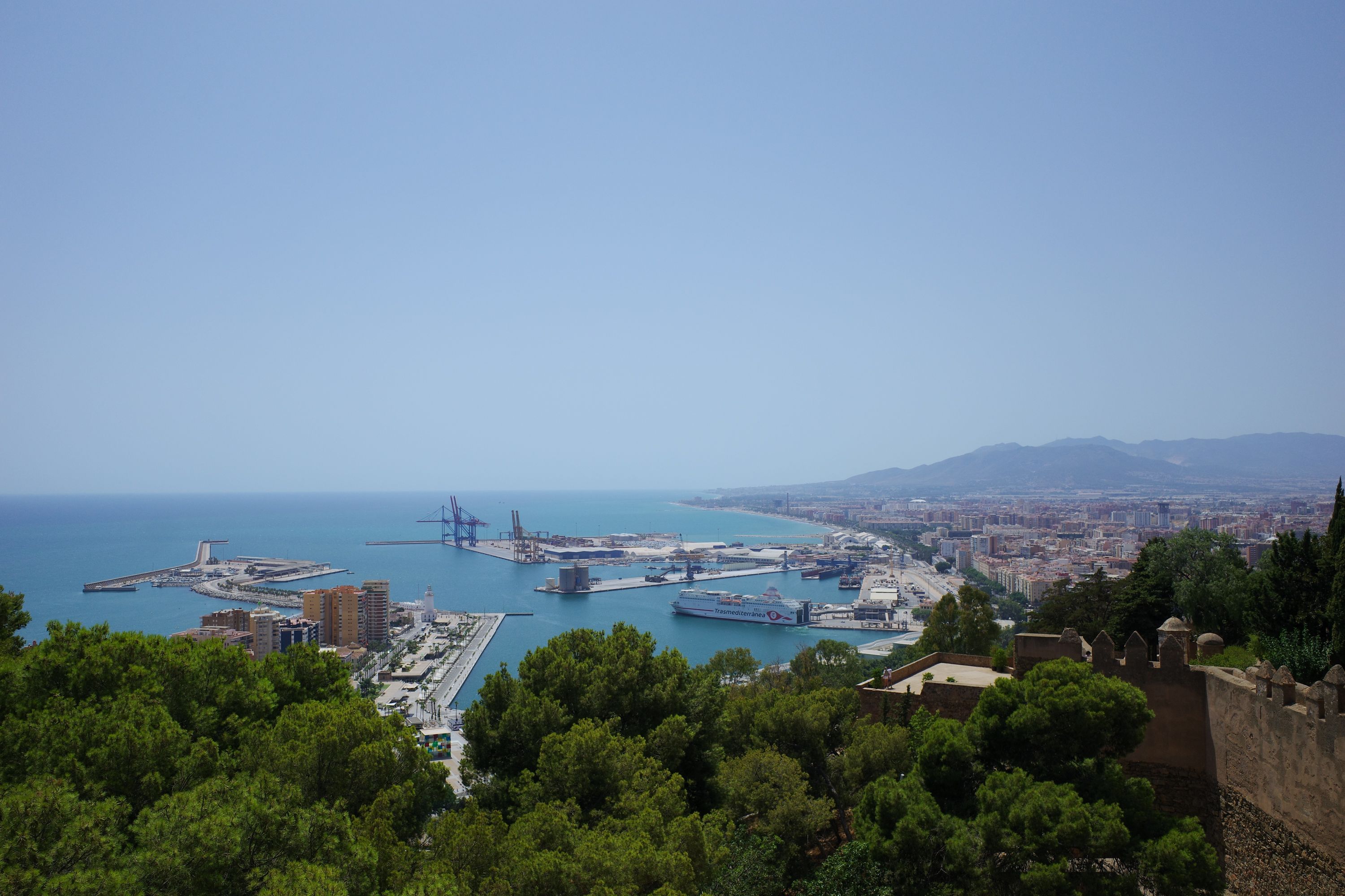 Malaga vanop misschien wel het hoogste punt