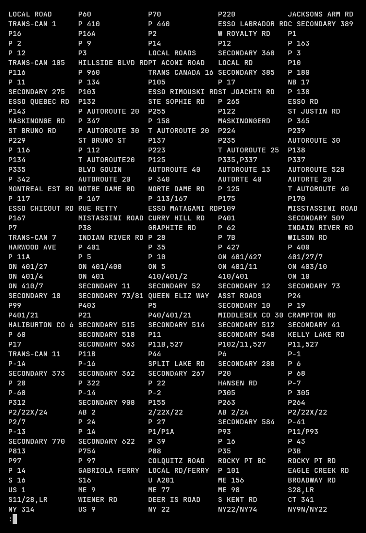a more reasonable columnar text layout