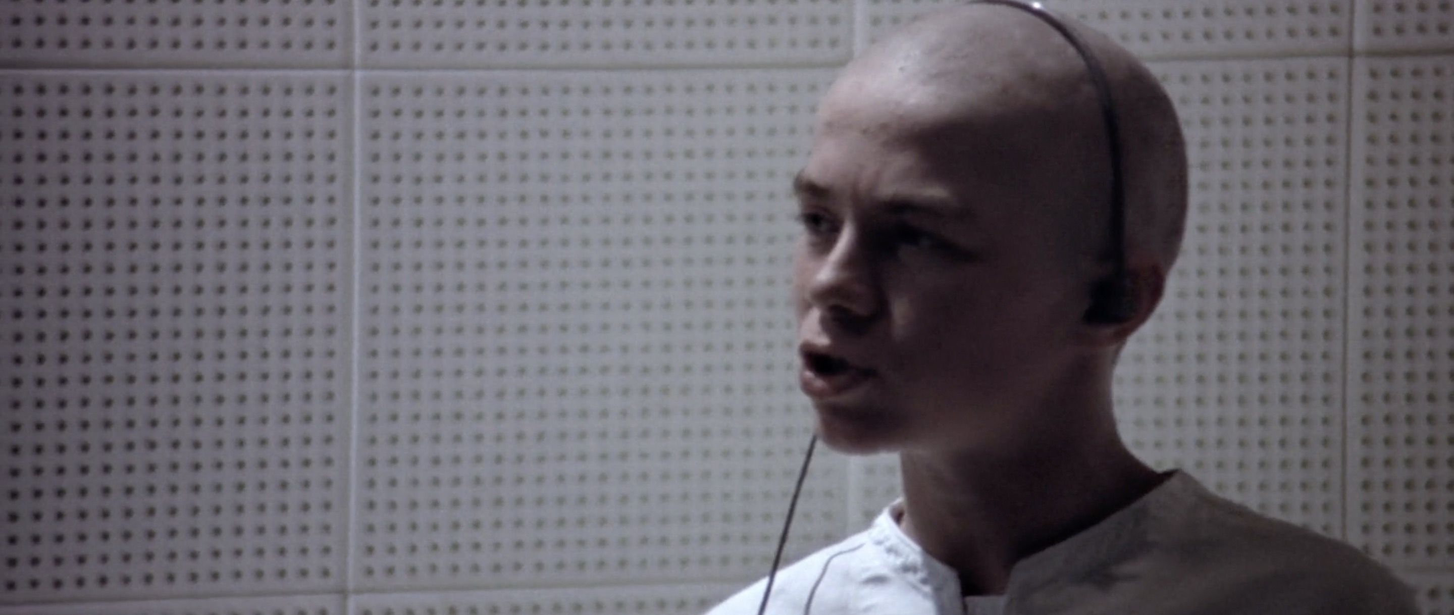 The prosecutor in THX’s legal case is this kid. It’s not explained why the prosecutor is a kid, but the way he zealously goes after THX’s “perversion” feels right. Also amusing in that he reminded me of the little tree lawyer in that one episde of AQUA TEEN HUNGER FORCE.