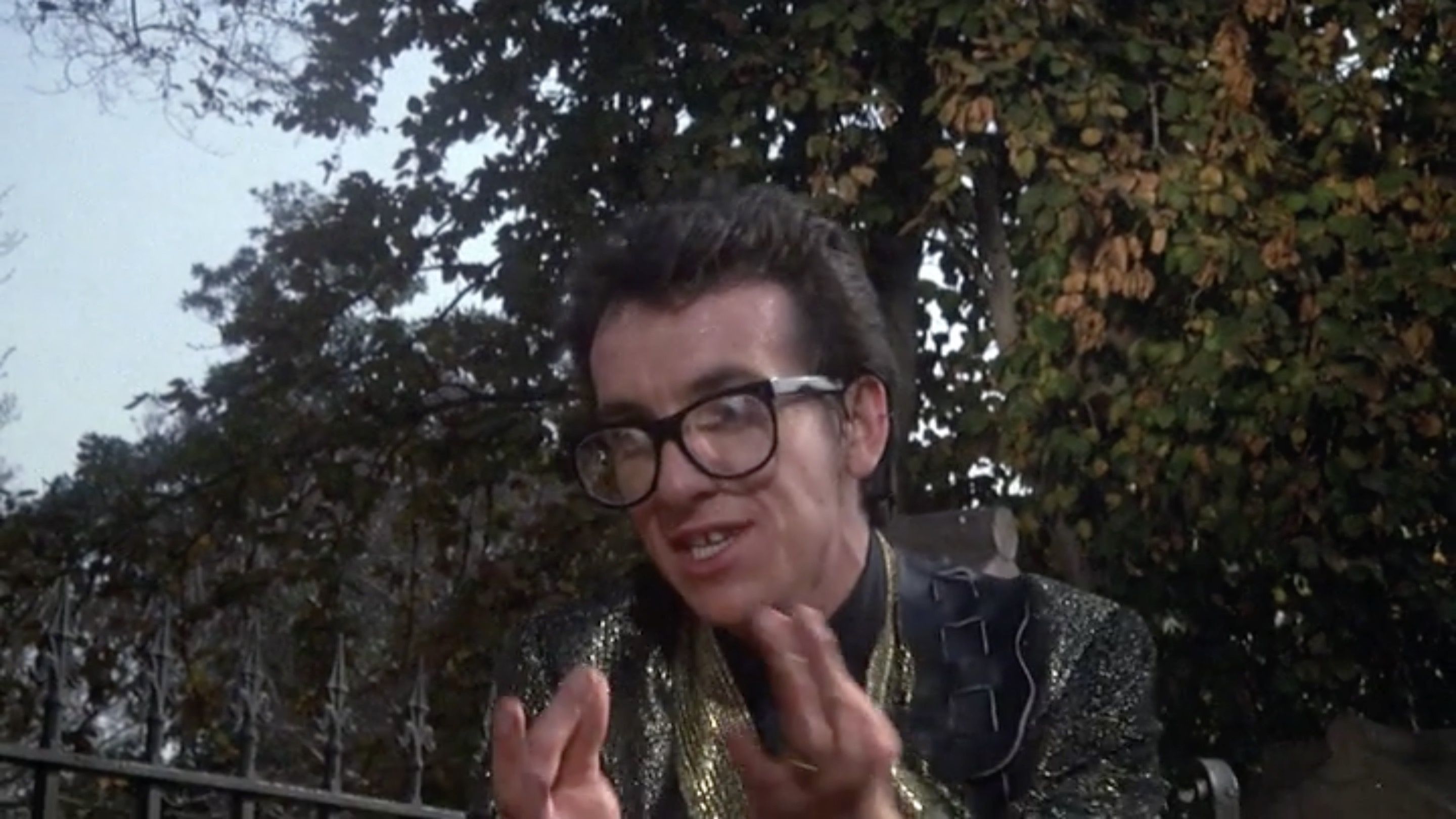 Why is Elvis Costello in this? No idea. At one point, he’s bopping around so erratically the camera can’t keep up with him, almost as if he was trying to get out of the film.