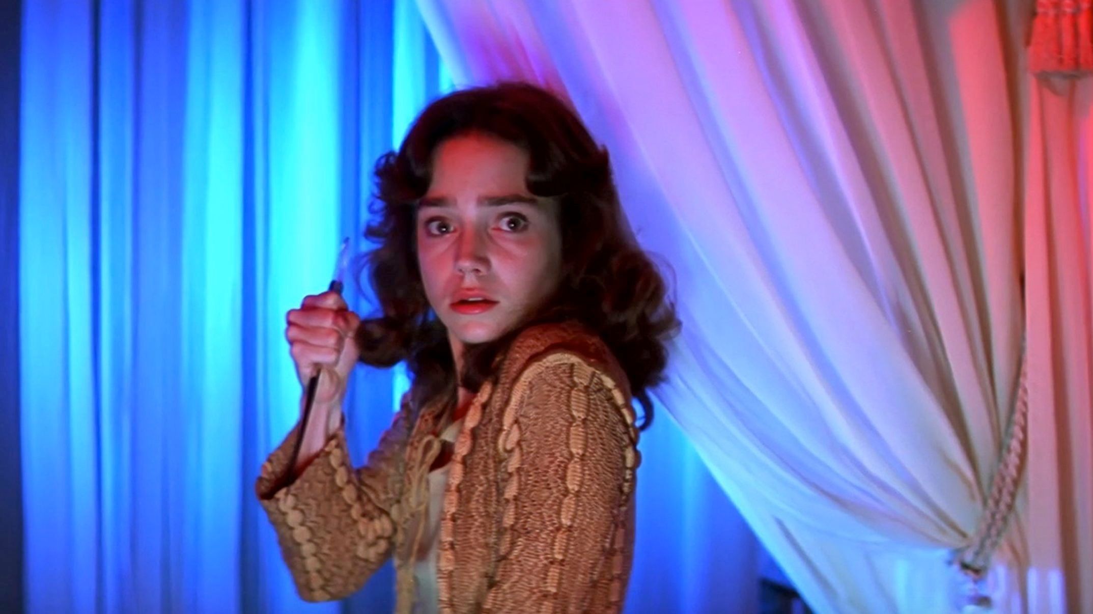 Suspiria is Italian, so I won’t be getting to it for awhile. But wait, it’s in English, or at least dubbed in English. So maybe I will? I’m so confused. What do you say, Jessica Harper?