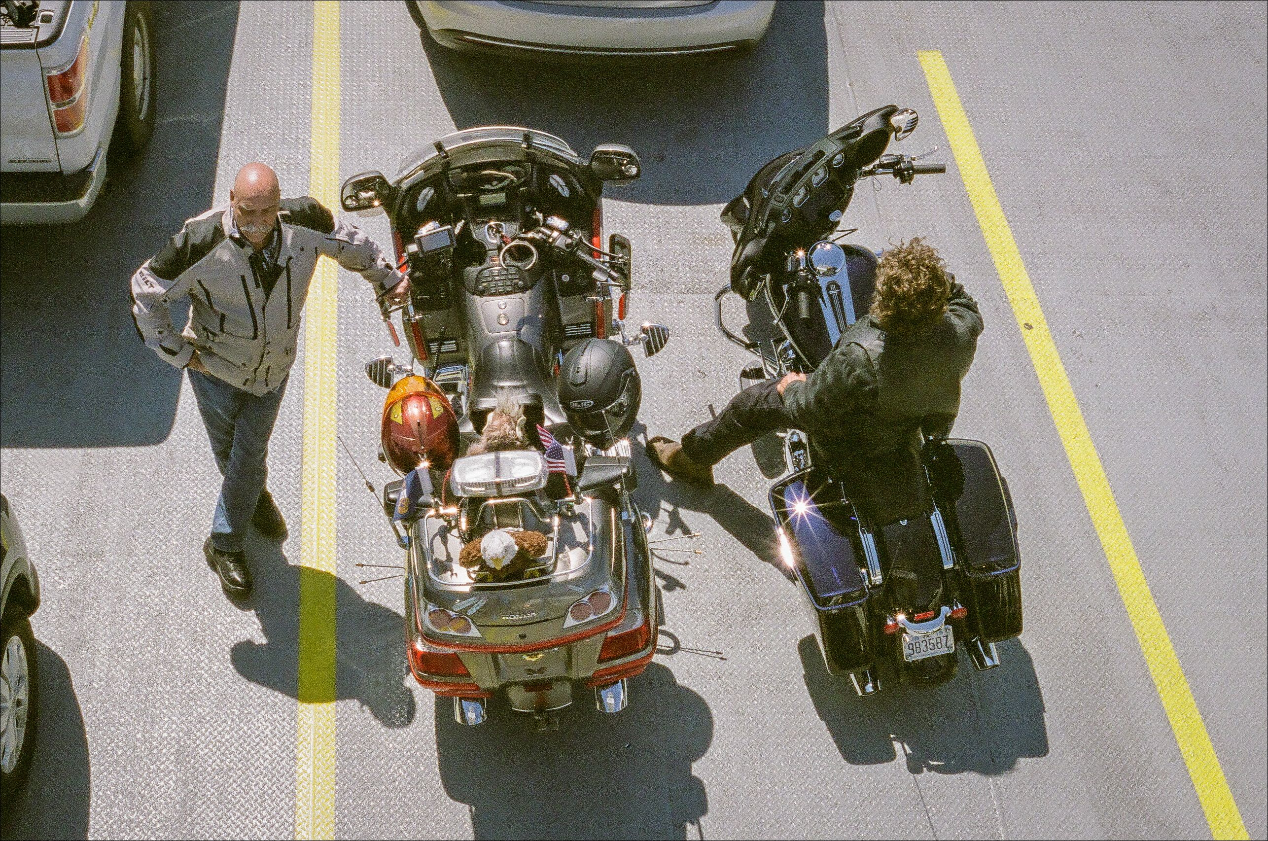 Bikers on the ferry