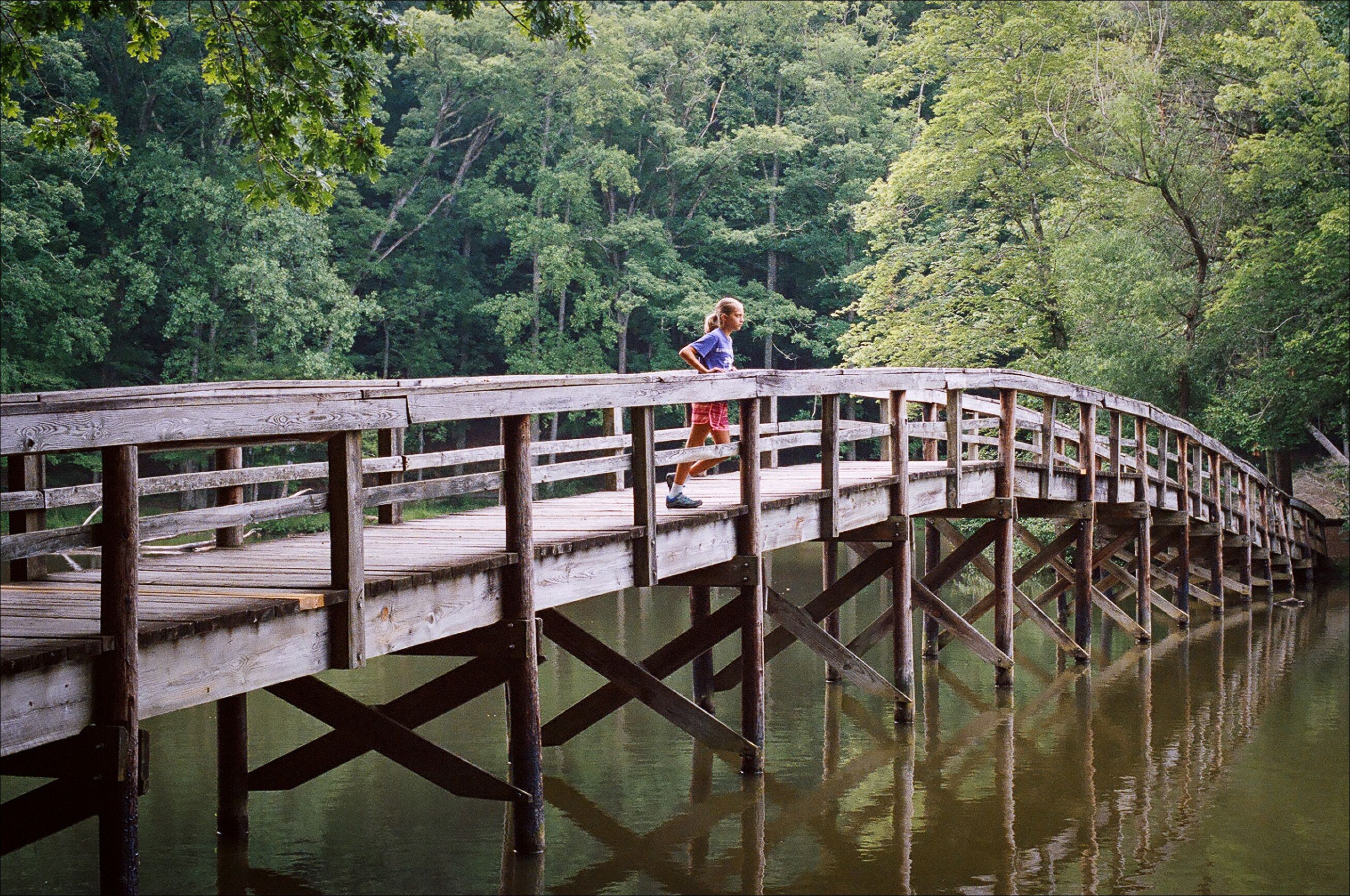 Bea on the bridge