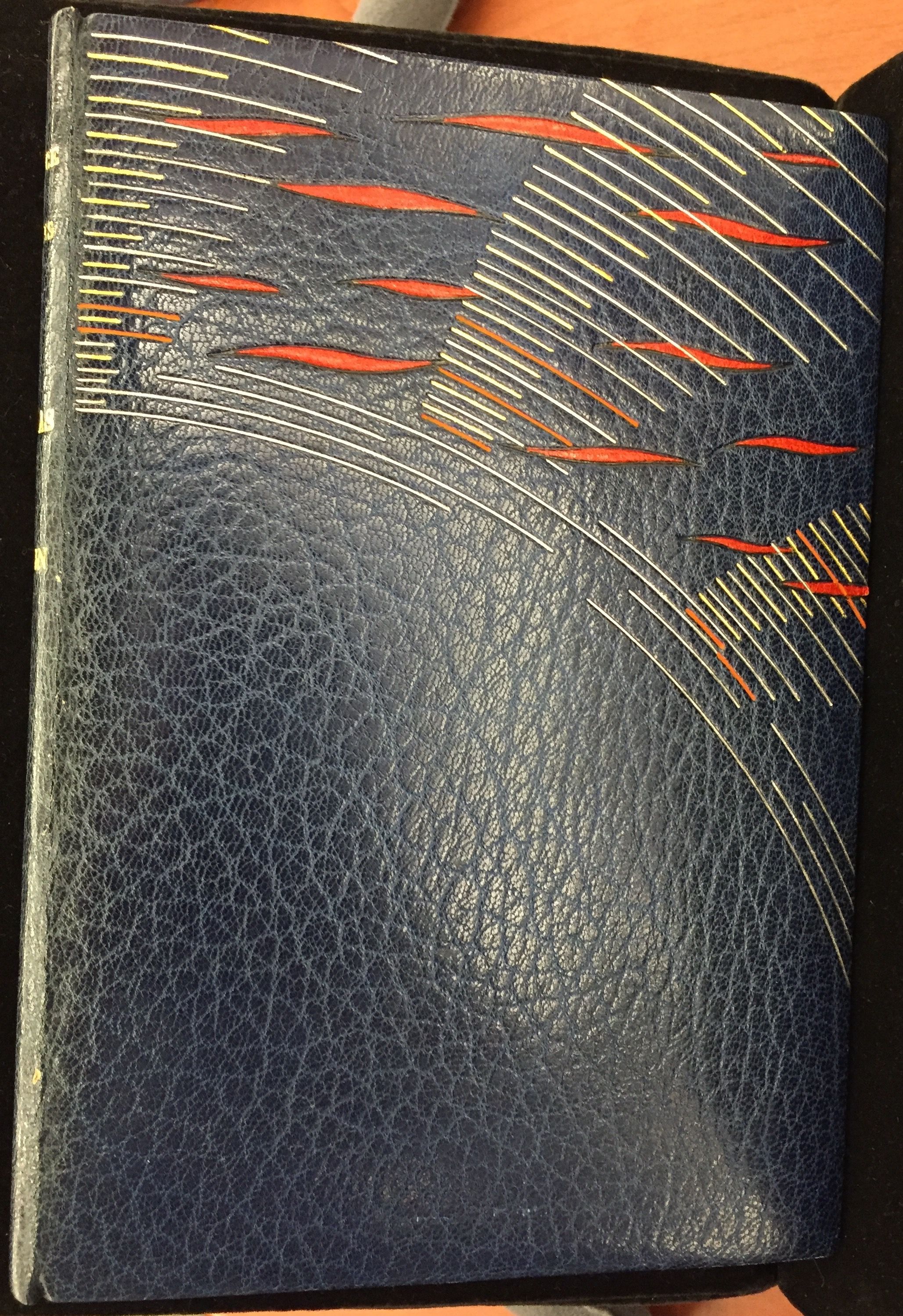 The Auroras of Autumn, 1950, binding by René Aussourd.