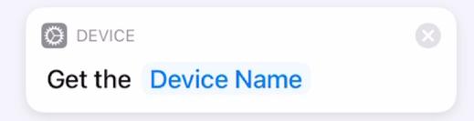 Get Device Name