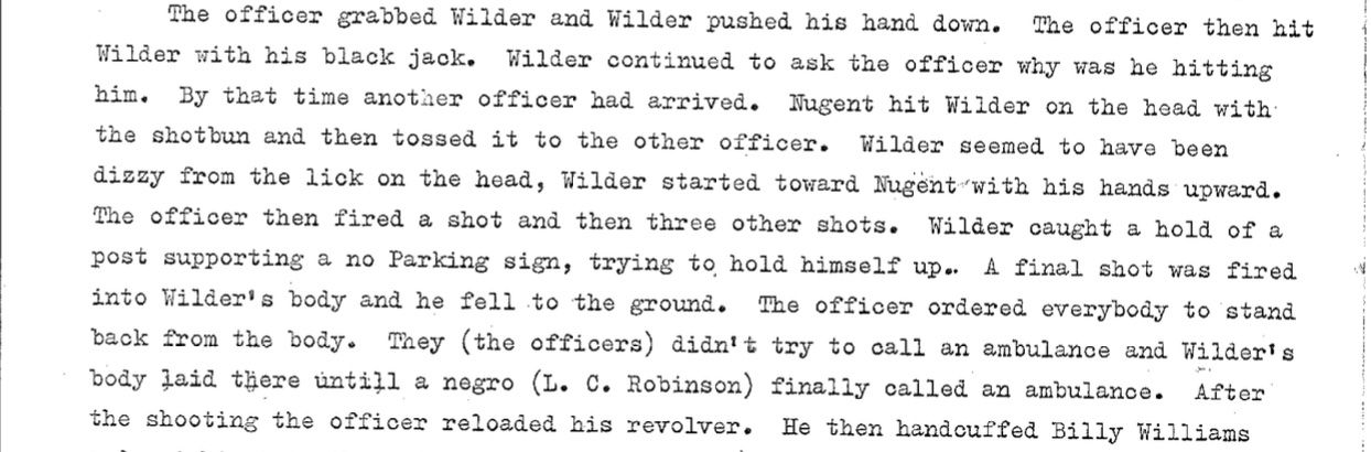 Excerpt from sworn affidavit by Pervis Clemmons, September 6, 1965, Rabinowitz, Boudin, Standard, Krinsky and Lieberman Legal Files, Tamiment Library and Robert F. Wagner Labor Archives