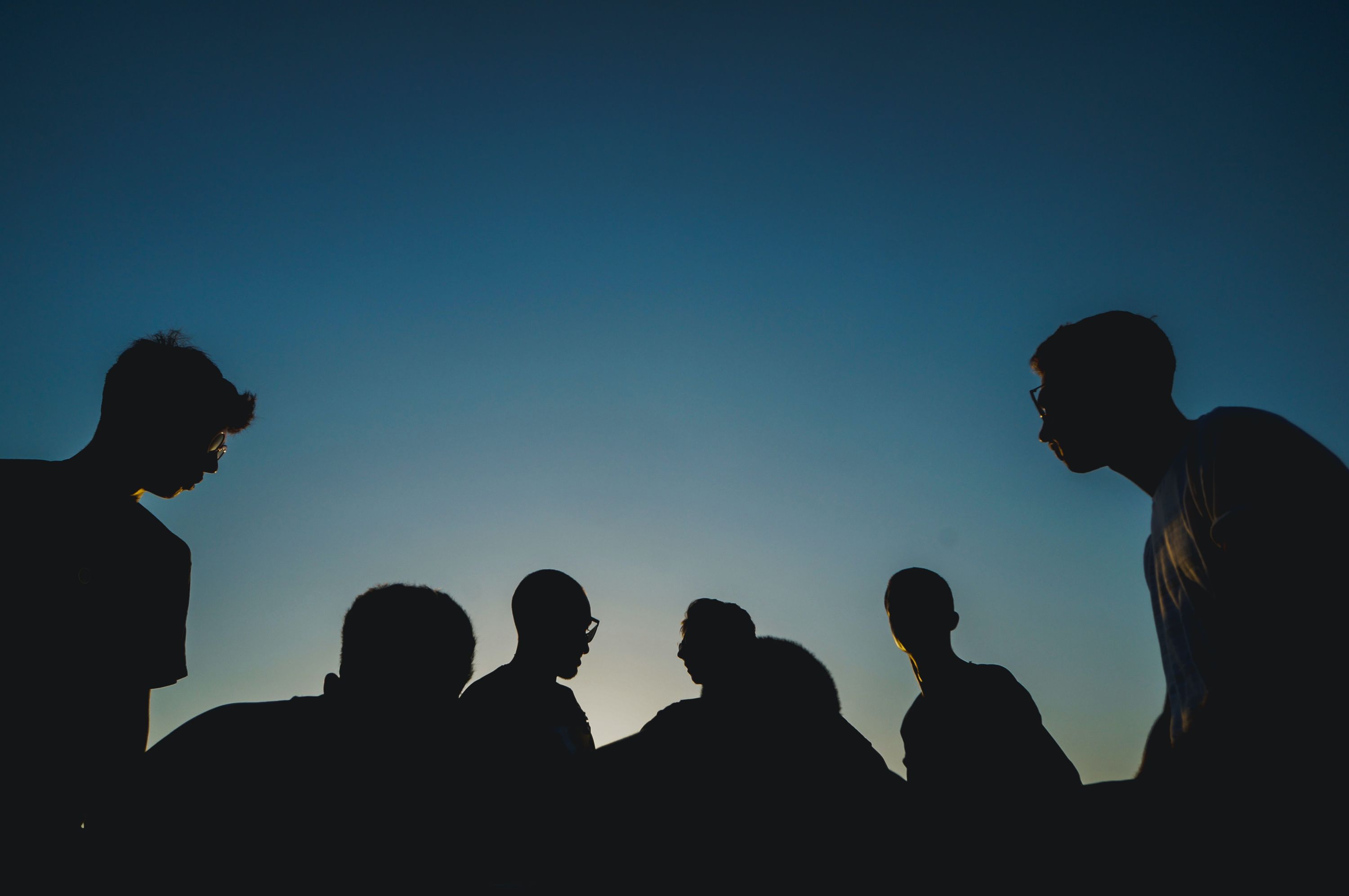 A group of silhouettes