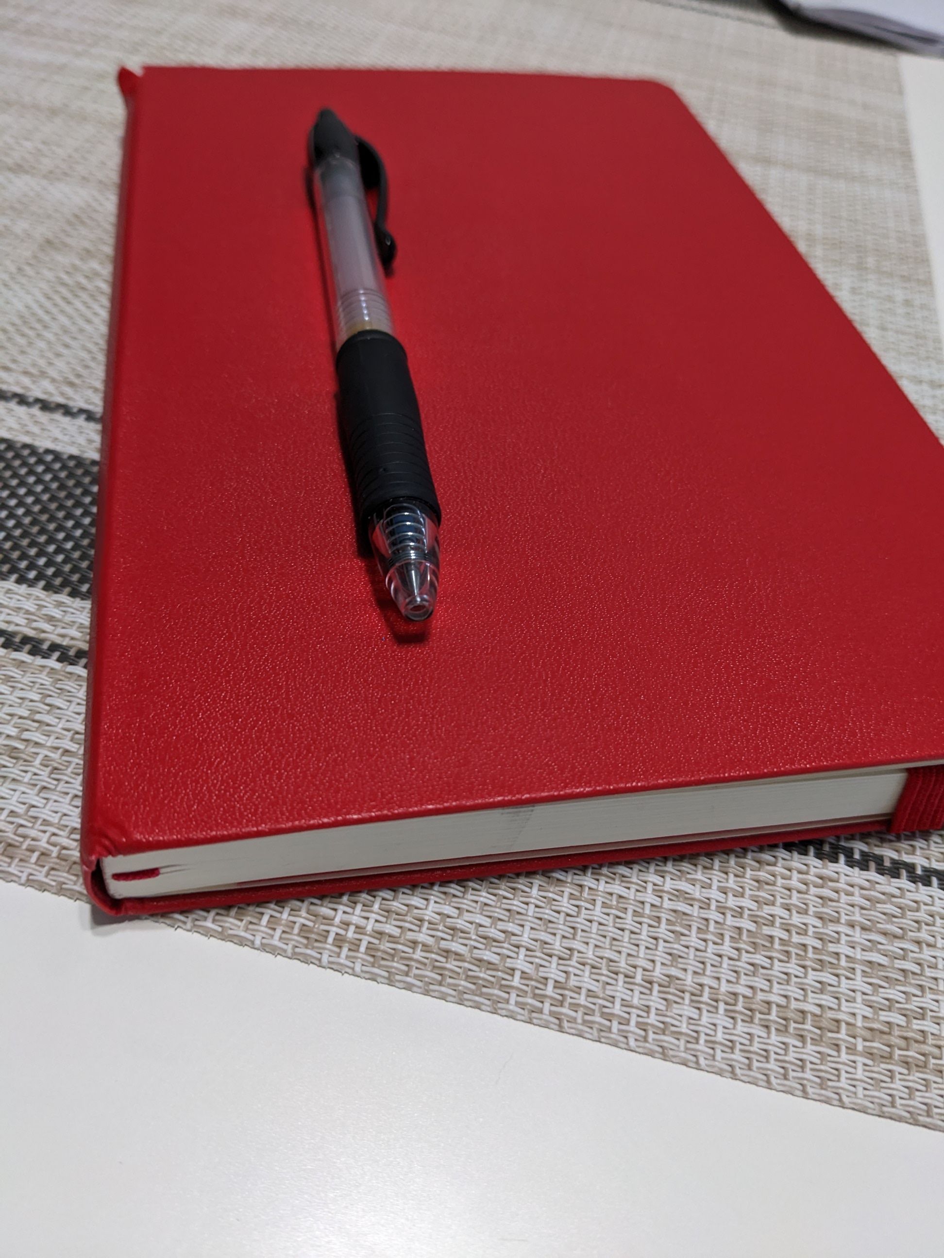 A red Moleskin gifted to me by my brother in law, January 2023