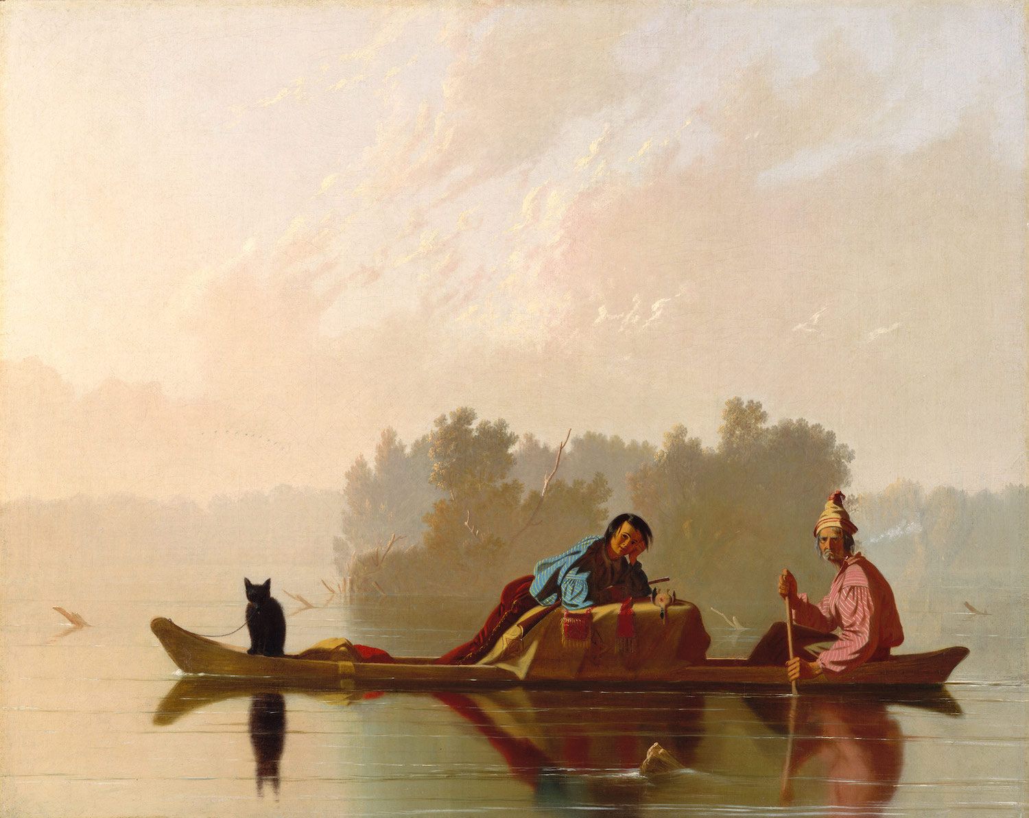 George Caleb Bingham: Fur Traders Descending the Missouri (1845)