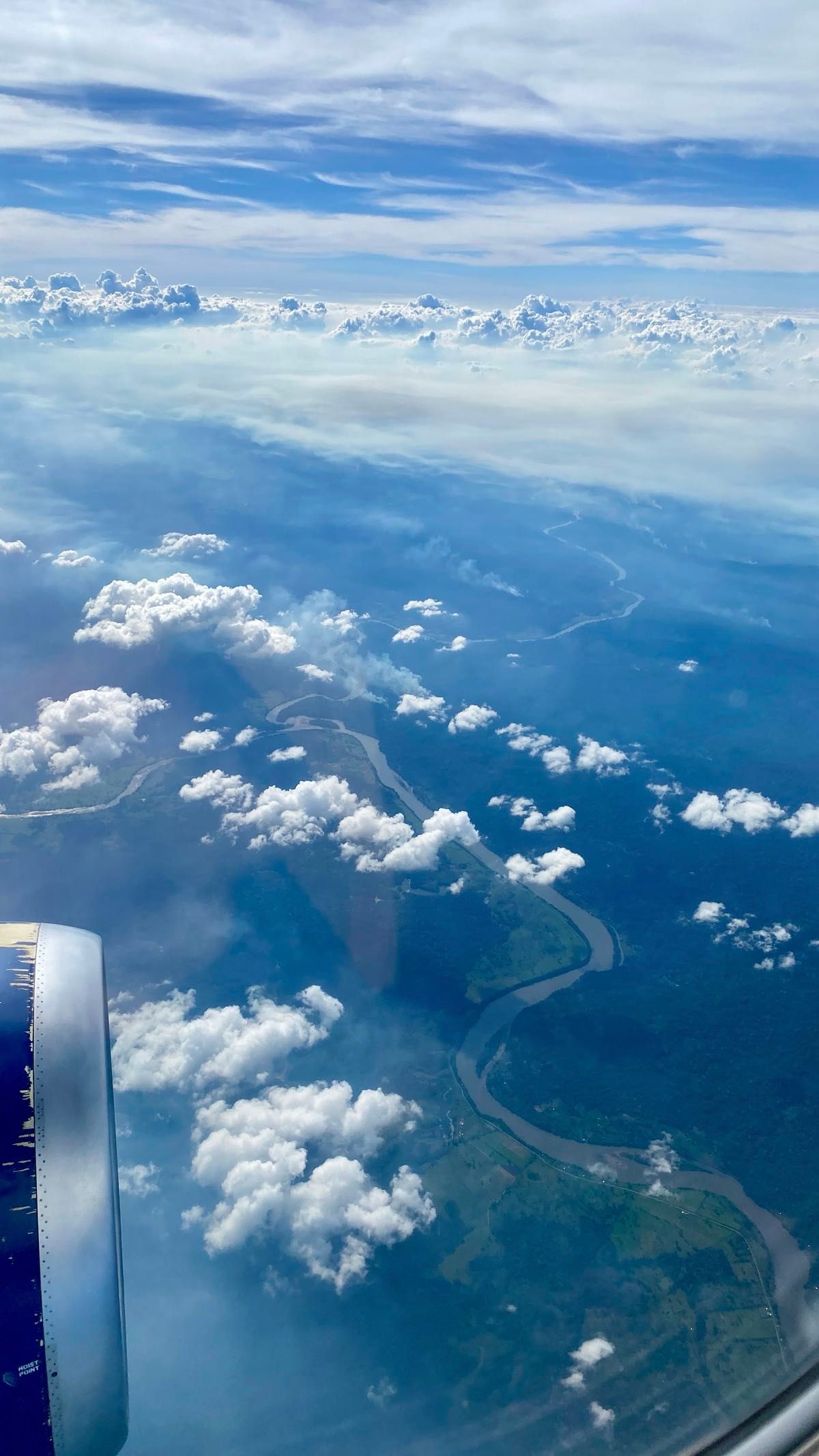 The Rio San Juan dividing Costa Rica and Nicaragua. I’ll never tire of looking outside when flying with the Gods.