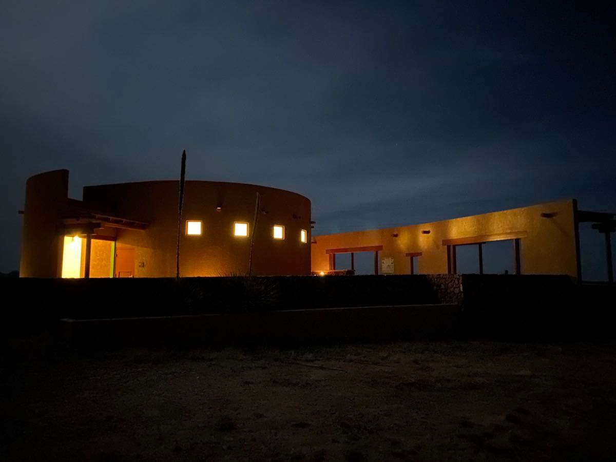marfa lights viewing area building. really nice but did not see any lights yet!