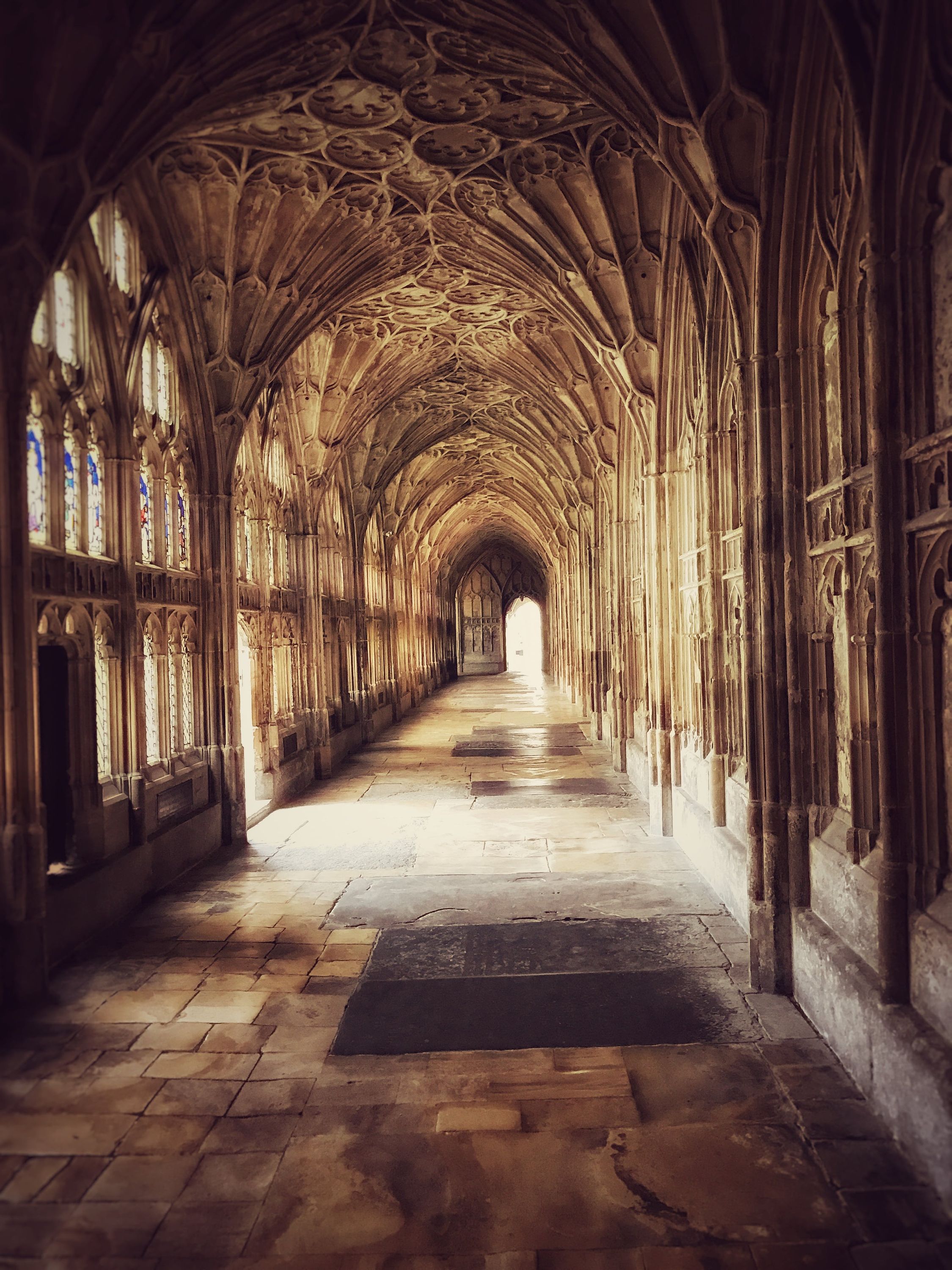 Phote of an old cathedral hall made of stone