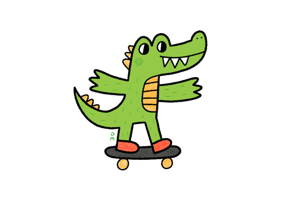 Croc Skateboarding