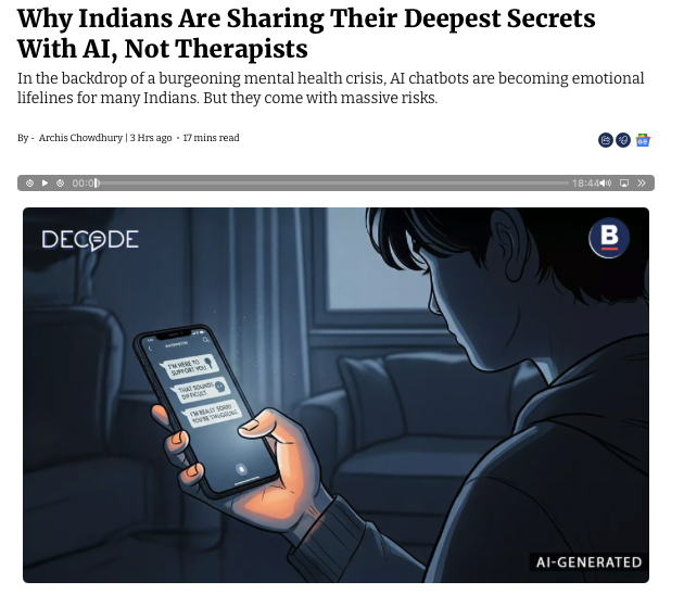Screenshot of the article on BoomLive