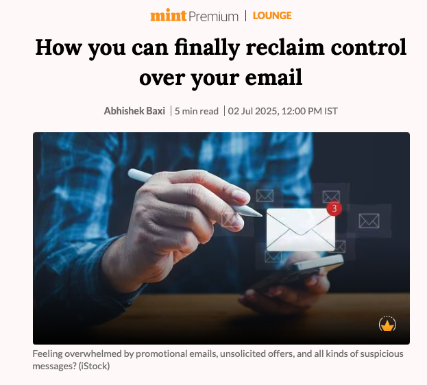 Screenshot from article on Livemint